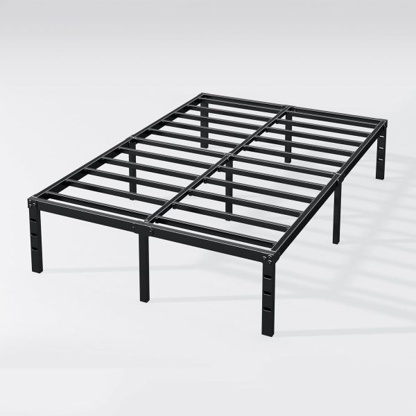 14 Inch Queen Bed Frame - Sturdy Platform Bed Frame Metal Bed Frame No Box Spring Needed Heavy Duty Queen Size Bed Frame Easy Assembly Strong Bearing Capacity, Under Bed Storage - Image 7