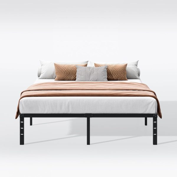 14 Inch Queen Bed Frame - Sturdy Platform Bed Frame Metal Bed Frame No Box Spring Needed Heavy Duty Queen Size Bed Frame Easy Assembly Strong Bearing Capacity, Under Bed Storage - Image 8