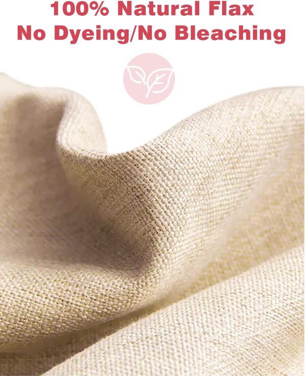 Heavy Duty Bakers Couche, 100% Natural Flax Linen 36''x26'' Bread Dough Proofing Cloth Thickened Couche 1Pack - Image 2