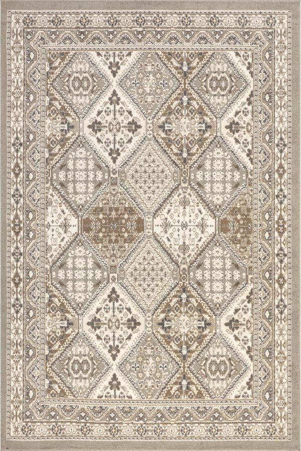 nuLOOM 9x12 Becca Traditional Tiled Area Rug, Taupe, Faded Transitional Design, Stain Resistant, For Bedroom, Dining Room, Living Room, Hallway, Office, Kitchen, Entryway - Image 8